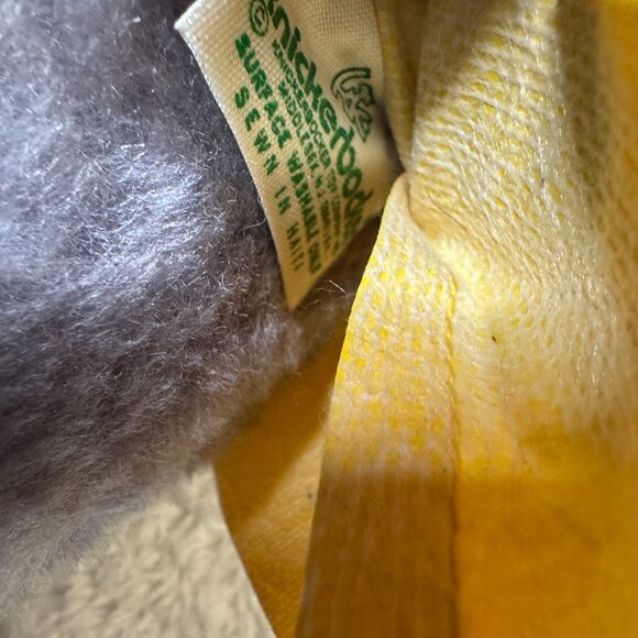 Vintage Knickerbocker Animals Of Distinction Mouse Plush 13” Gray Yellow Coat - Picture 4 of 6